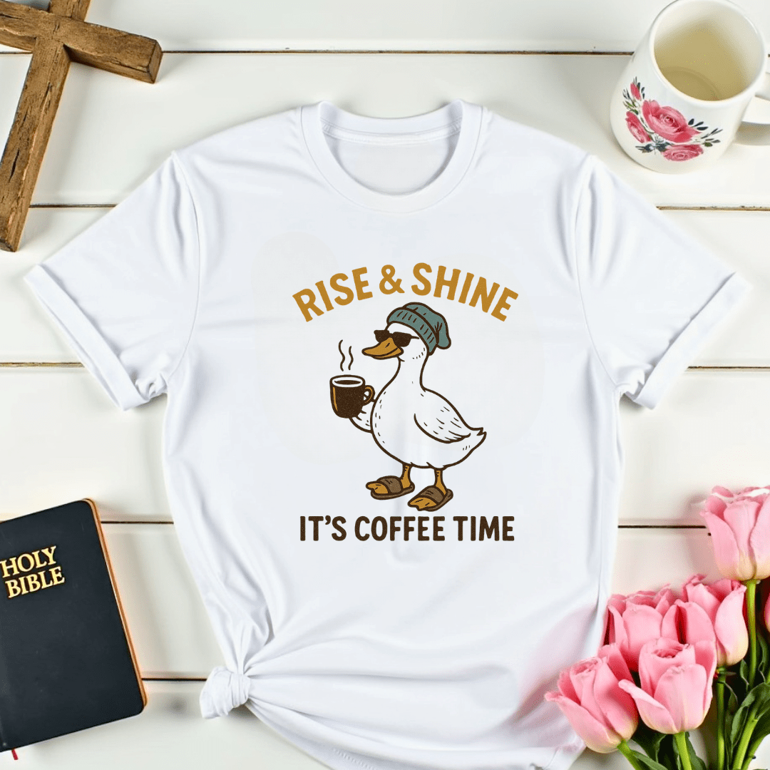 Duck Coffee Time T-Shirt - Kozzy Co