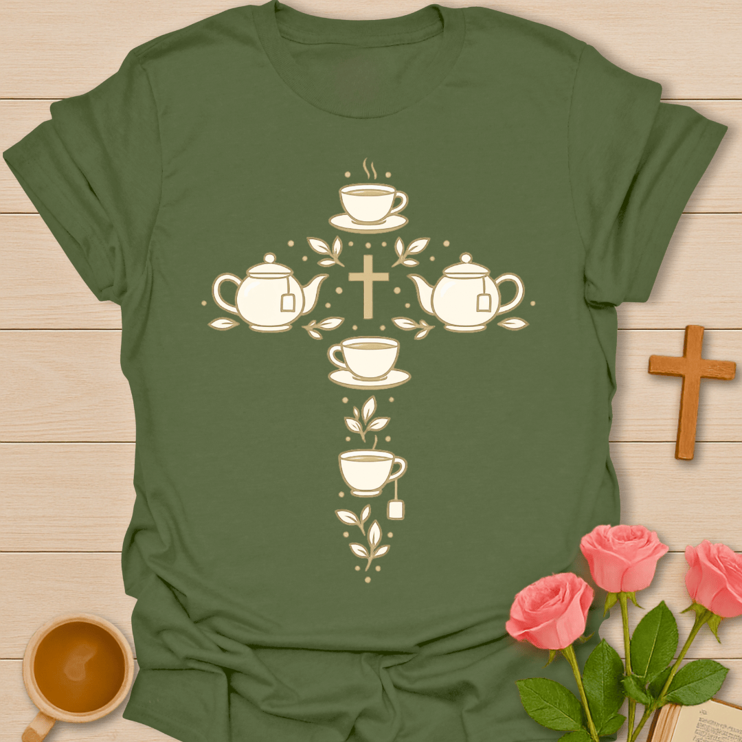Christian Tea Cross T-Shirt