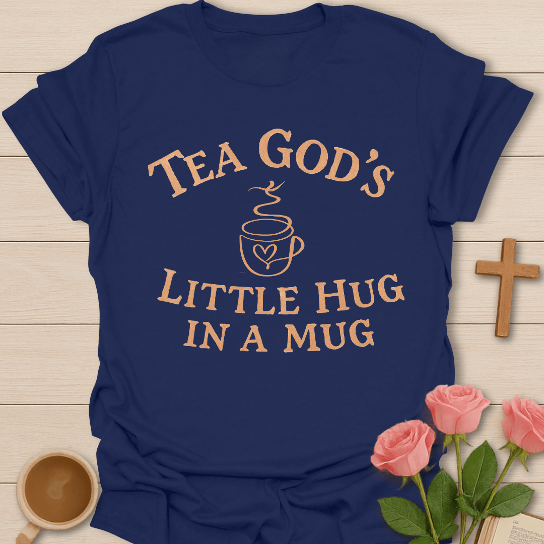 Tea Mug Hug T-Shirt - Kozzy Co Navy / S