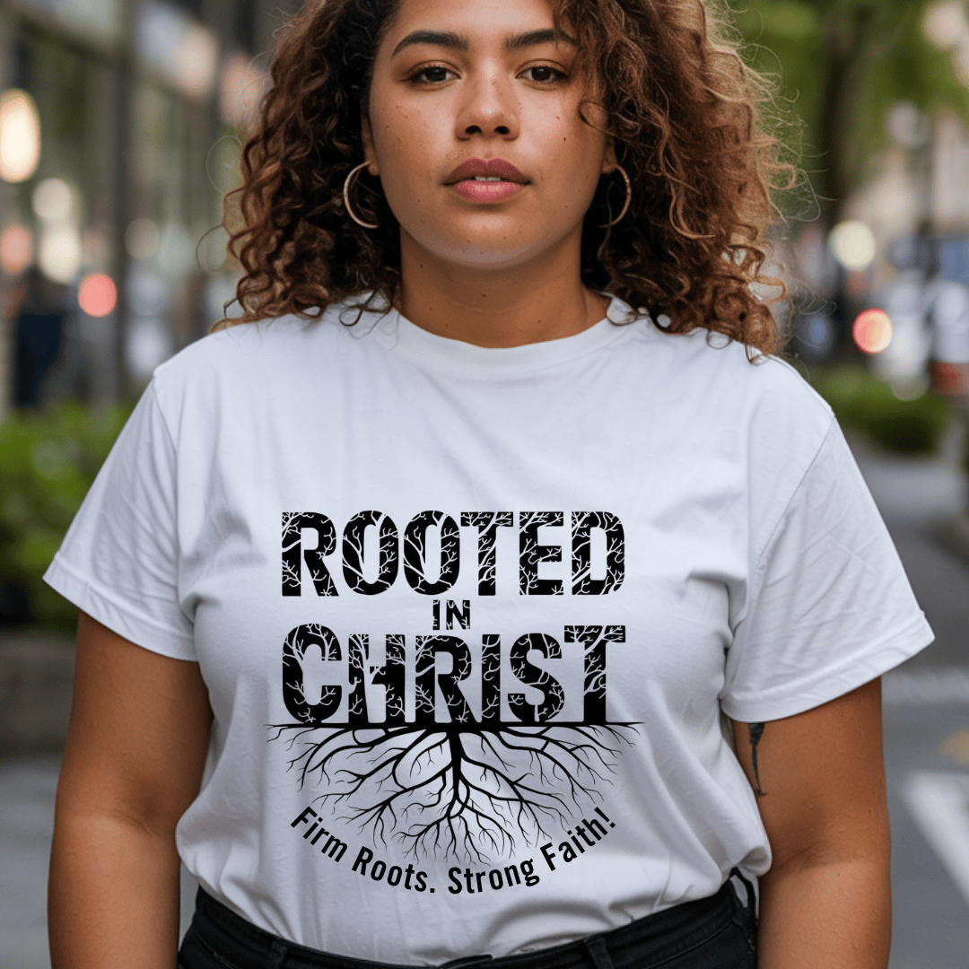 Rooted In Christ Strong Faith T-Shirt T-Shirt