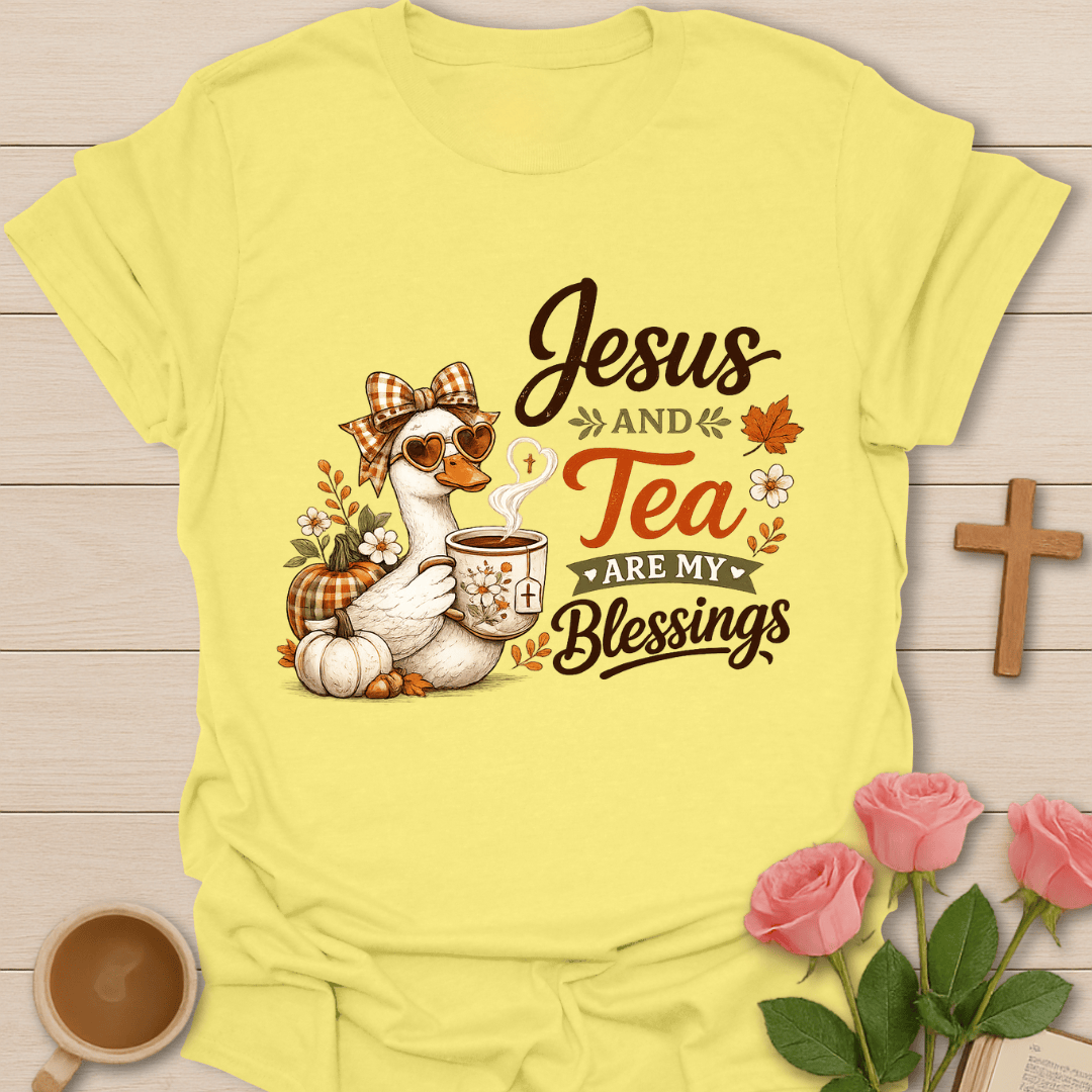 Duck Jesus and Tea Blessings T-Shirt