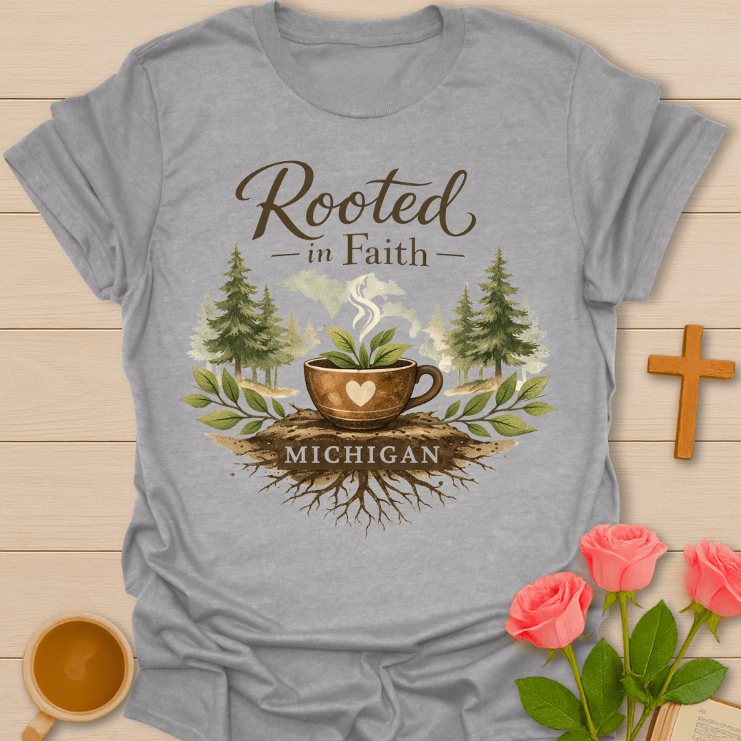 Rooted in Faith Michigan T-Shirt T-Shirt