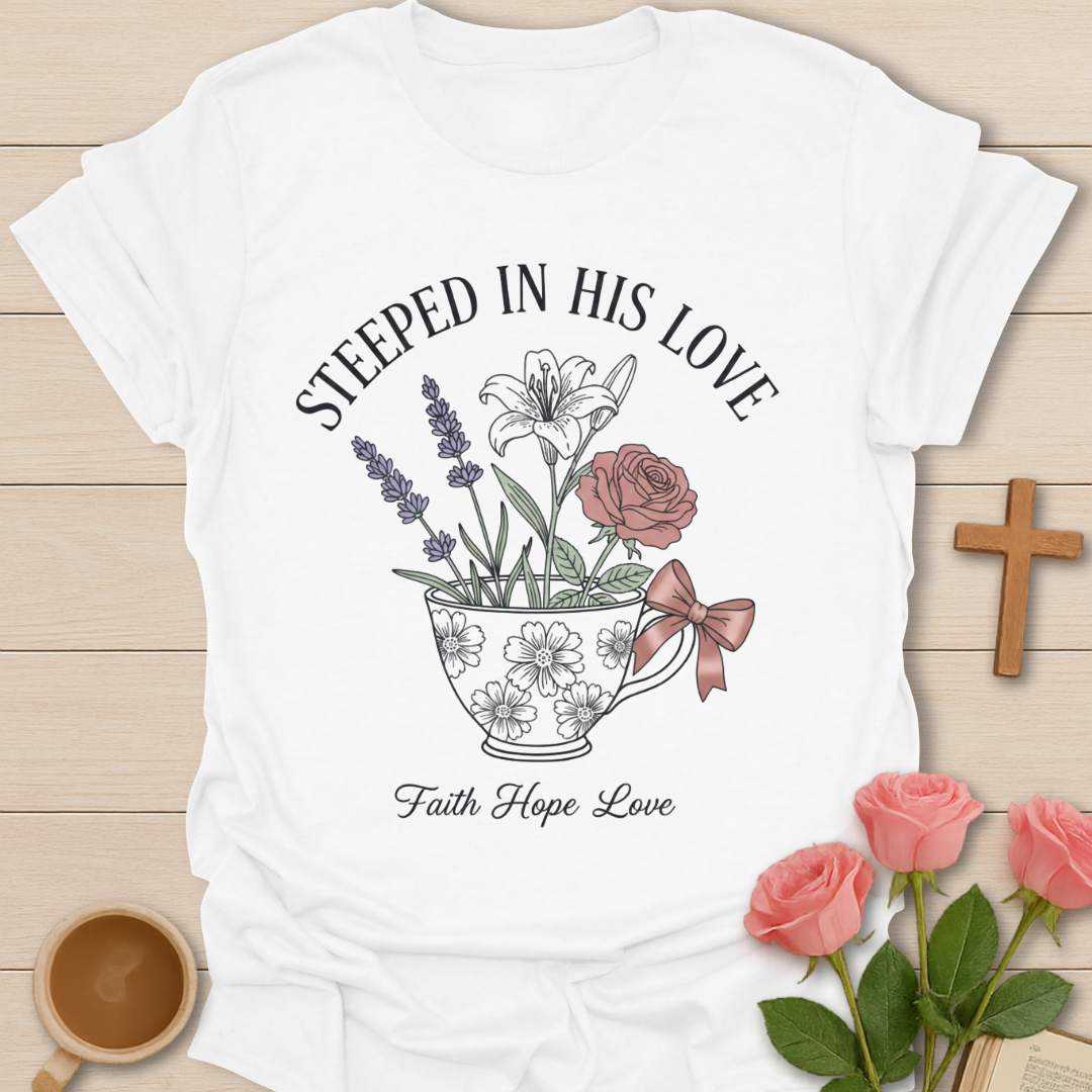 Steeped In His Love T-Shirt