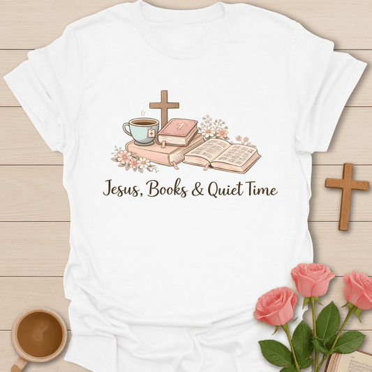 Jesus Books Quiet Time T-Shirt T-Shirt