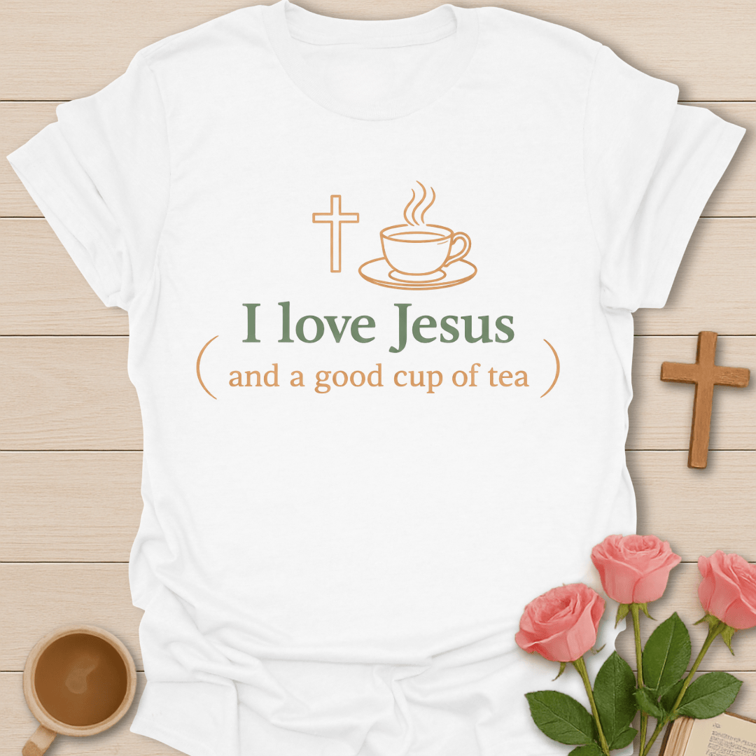 Love Jesus Tea Christian T-Shirt