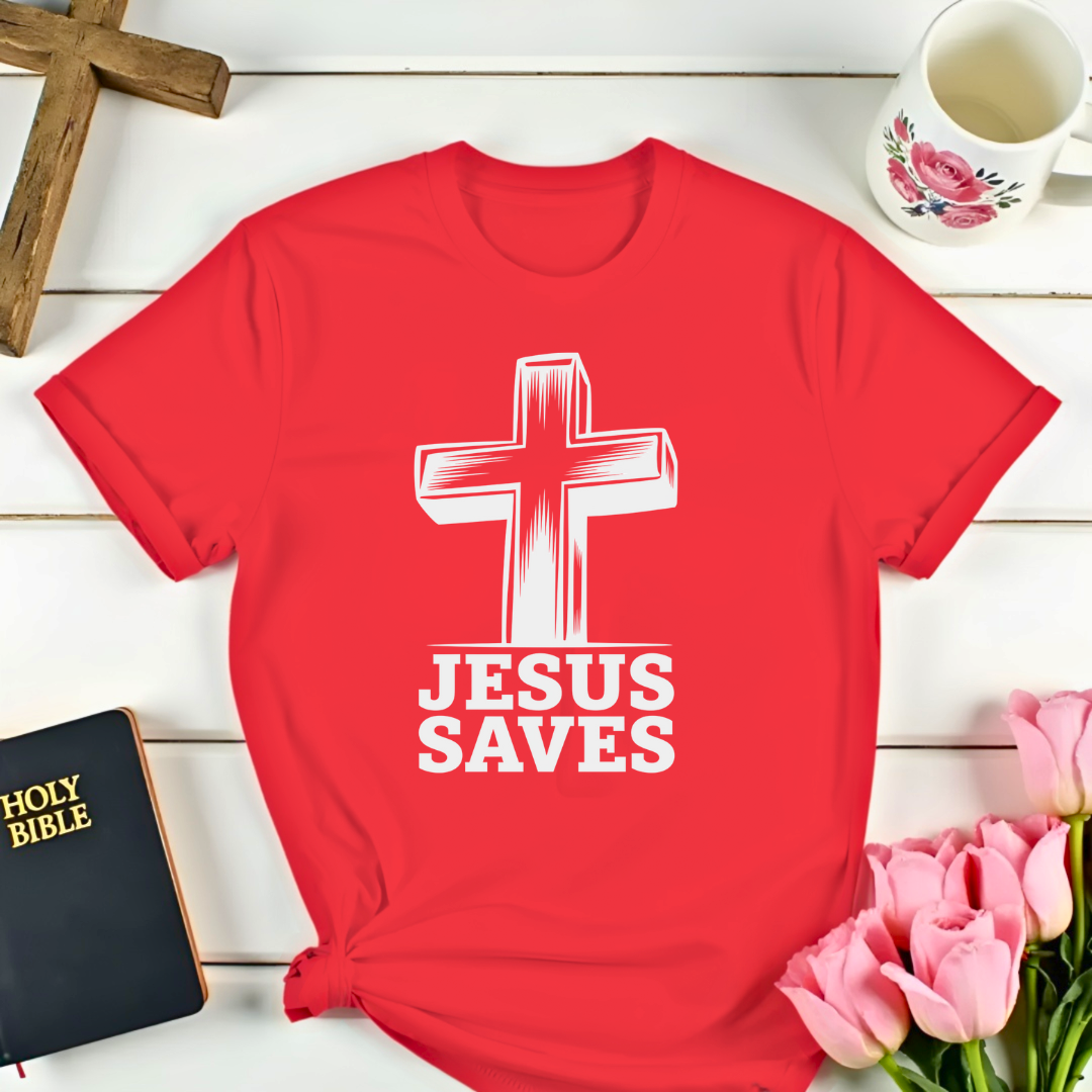 Jesus Saves Cross T-Shirt