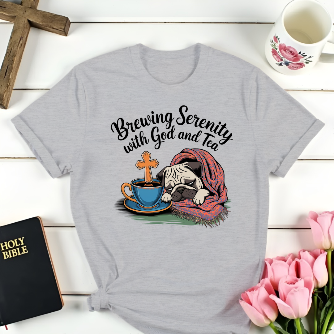 Brewing Serenity Pug T-Shirt