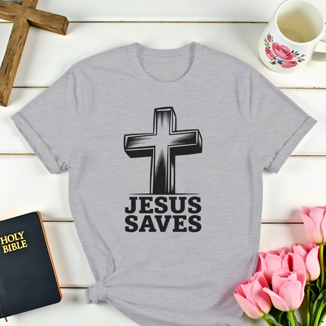 Jesus Saves Cross T-Shirt