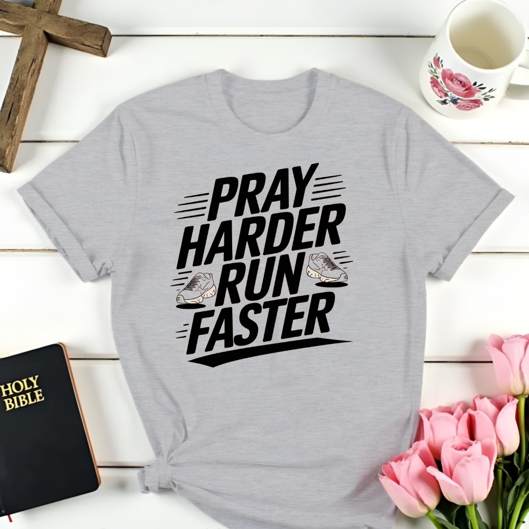 Pray Harder Run Faster T-Shirt