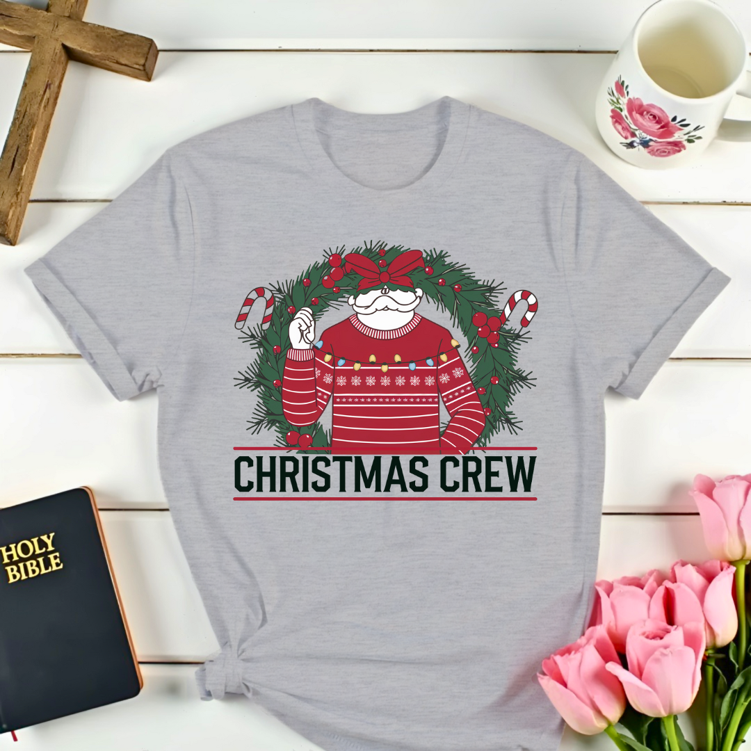 Christmas Crew Wreath T-Shirt