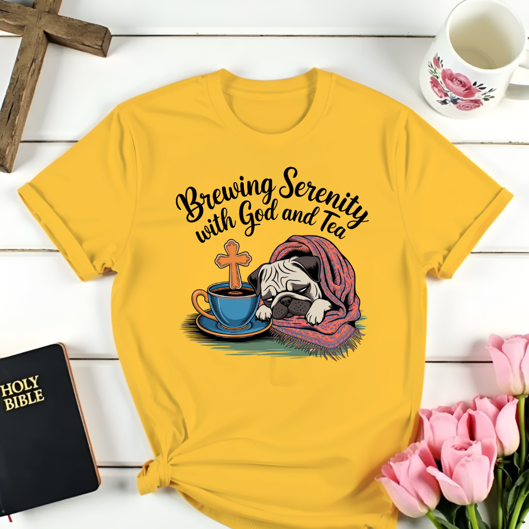 Brewing Serenity Pug T-Shirt