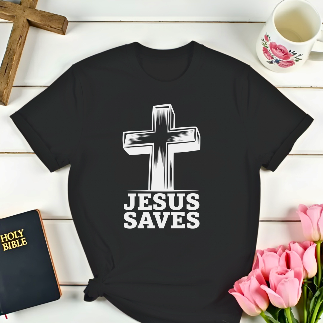 Jesus Saves Cross T-Shirt