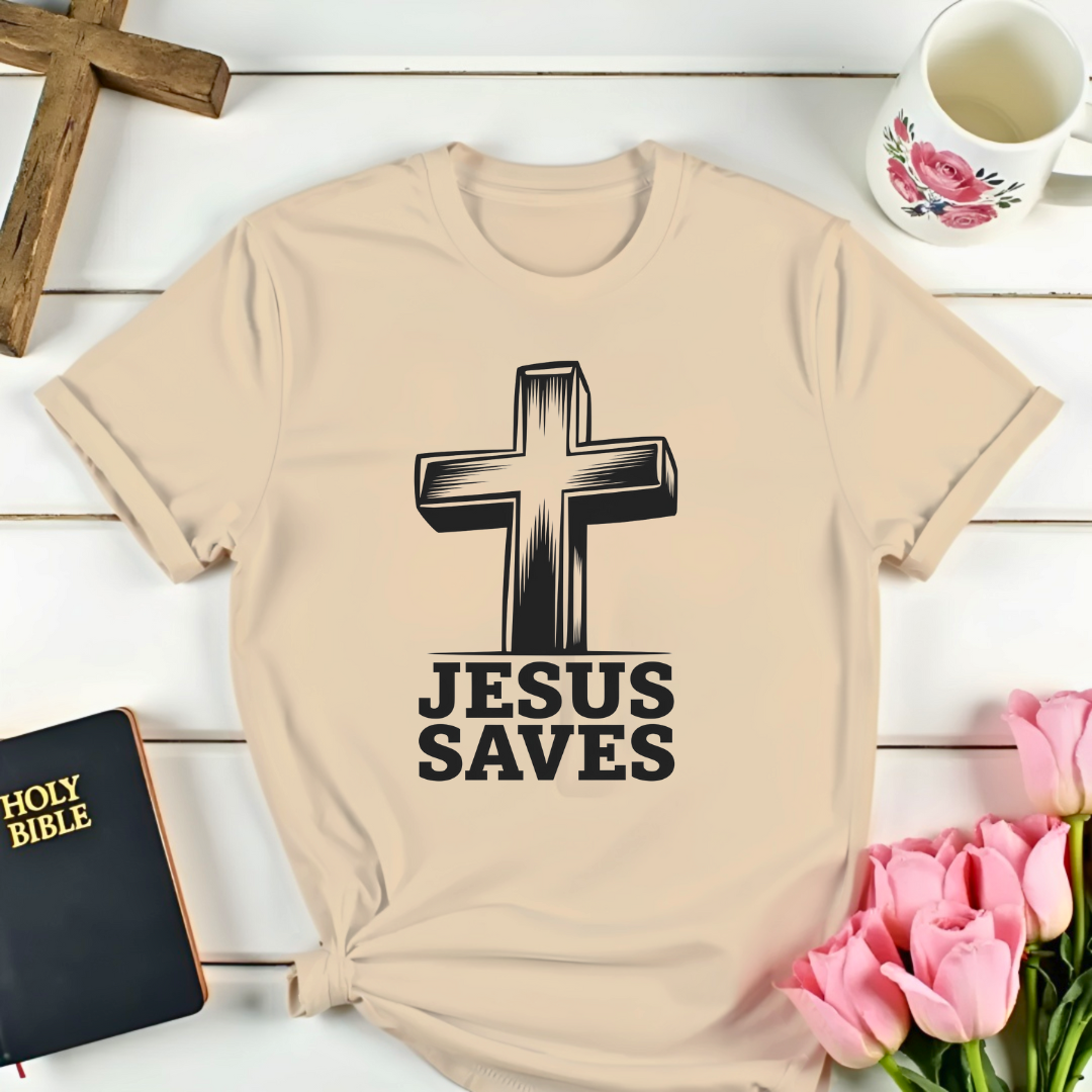 Jesus Saves Cross T-Shirt