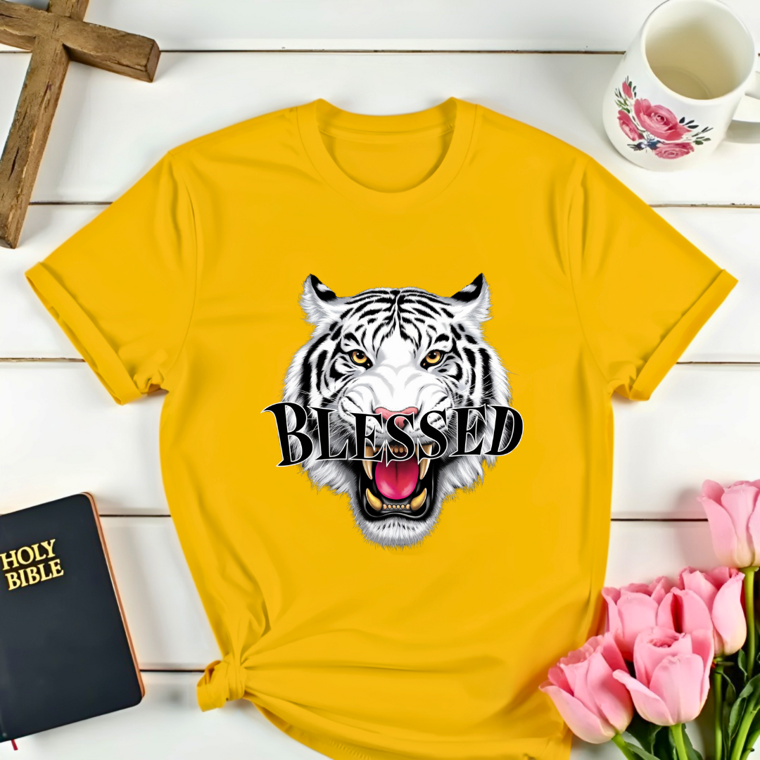 Blessed White Tiger T-Shirt