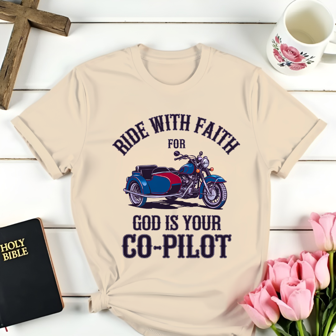 Ride With Faith Biker T-Shirt