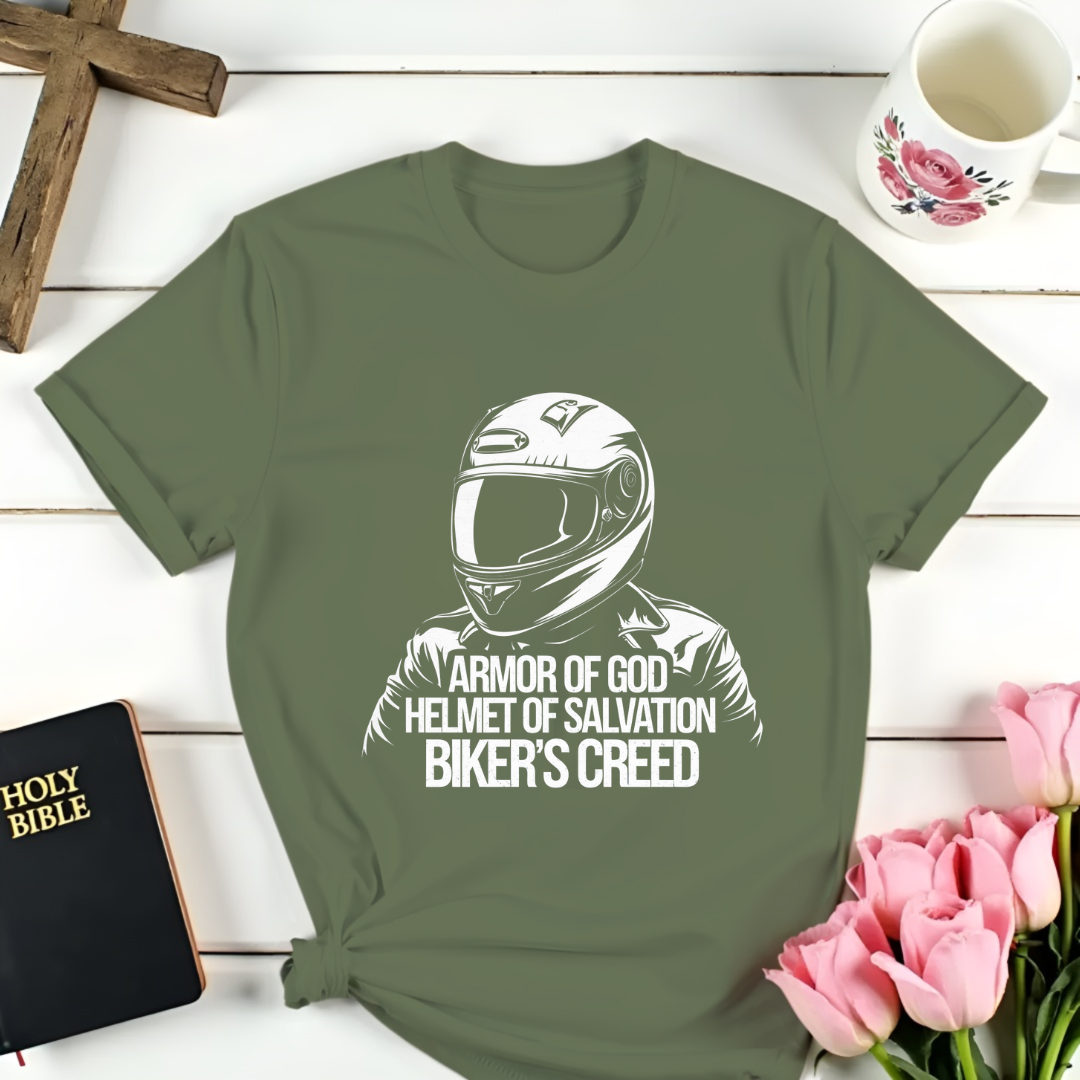 Biker Armor Of God T-Shirt