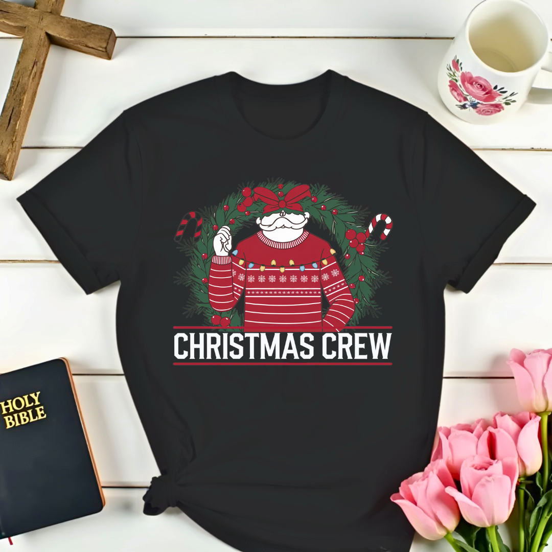 Christmas Crew Wreath T-Shirt