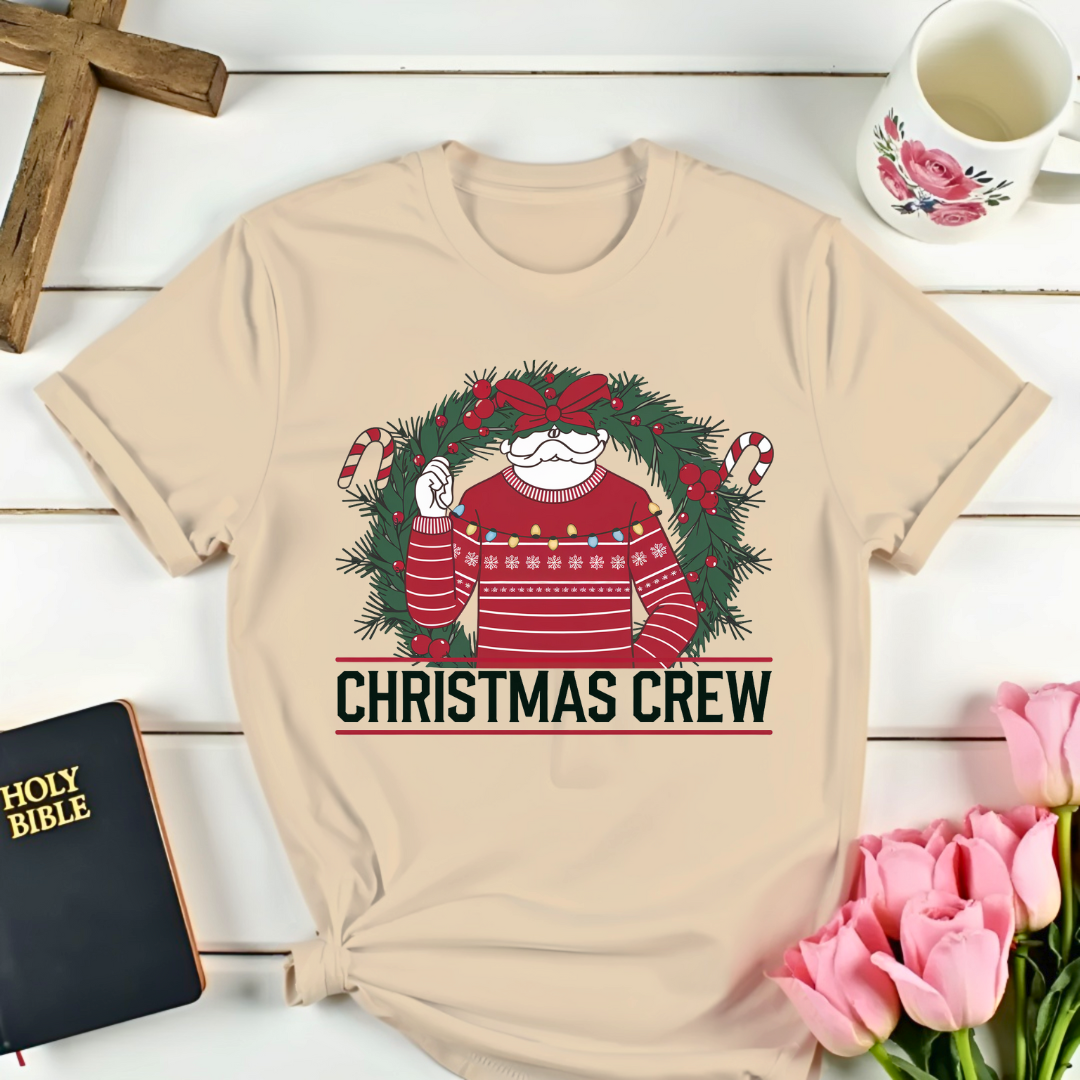 Christmas Crew Wreath T-Shirt
