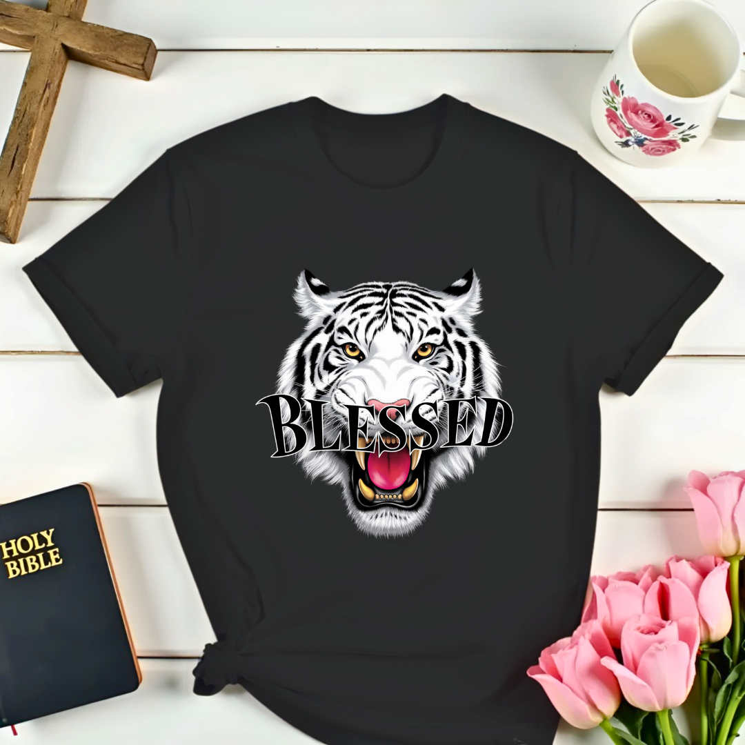 Blessed White Tiger T-Shirt