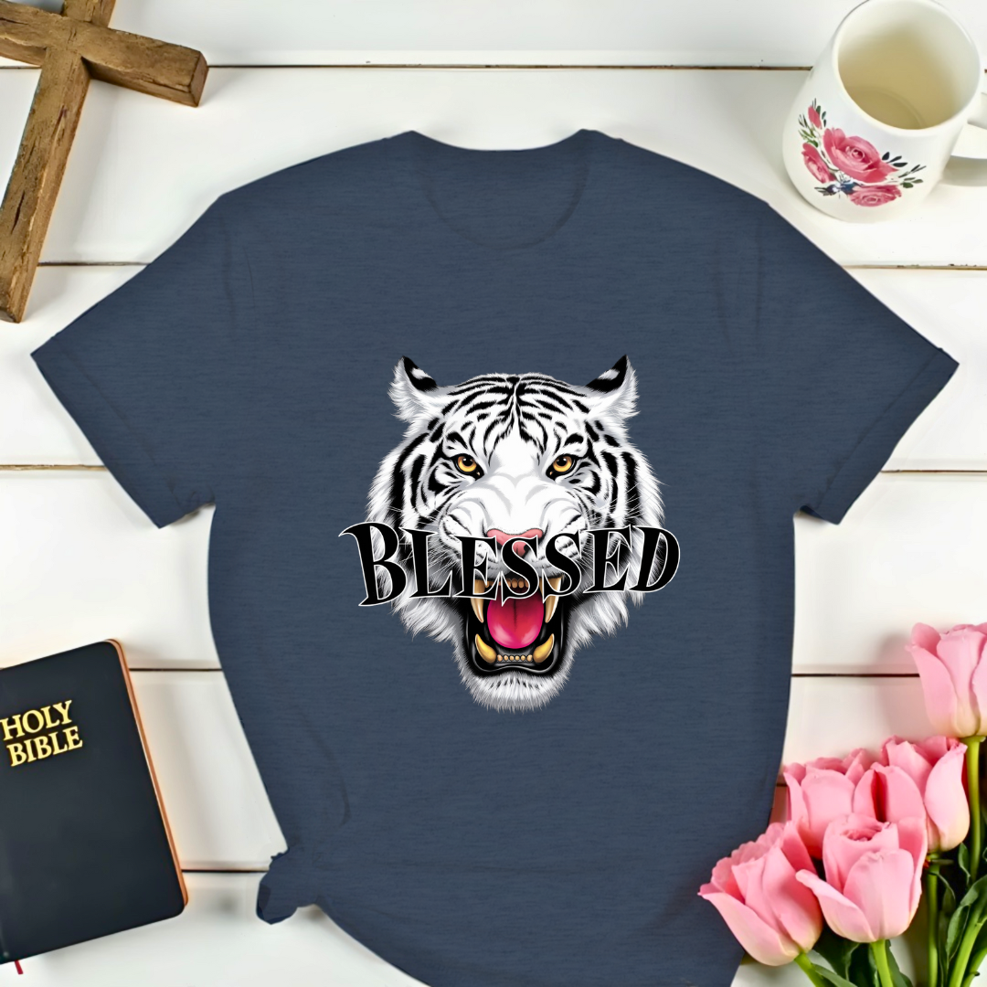Blessed White Tiger T-Shirt