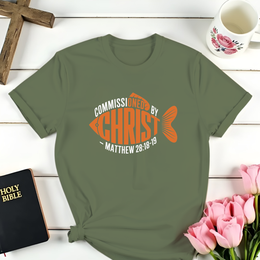 Commissioned By Christ Fish T-Shirt