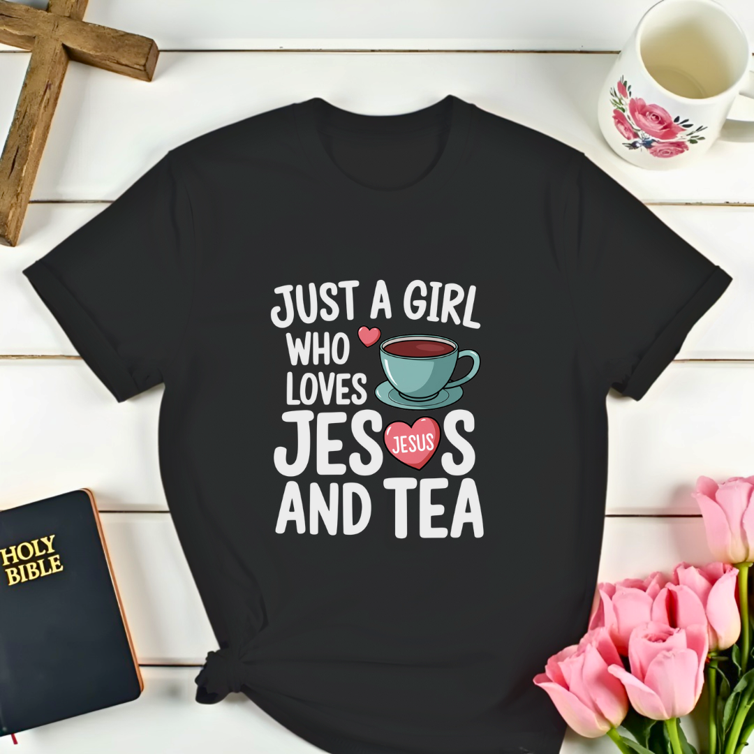 Girl Jesus And Tea T-Shirt