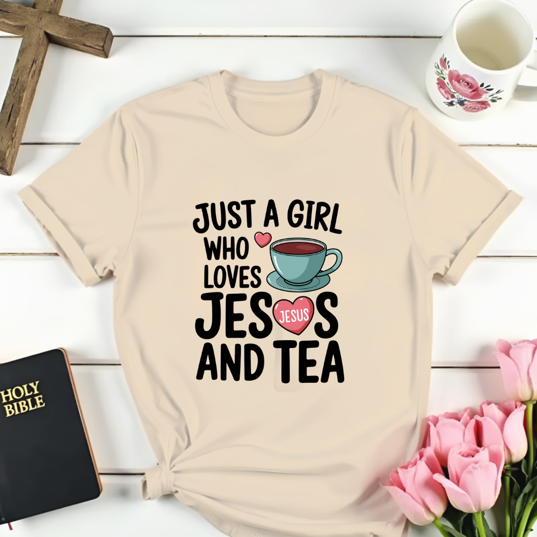 Girl Jesus And Tea T-Shirt