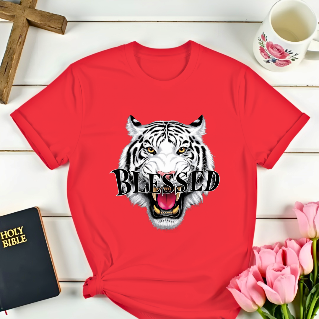 Blessed White Tiger T-Shirt