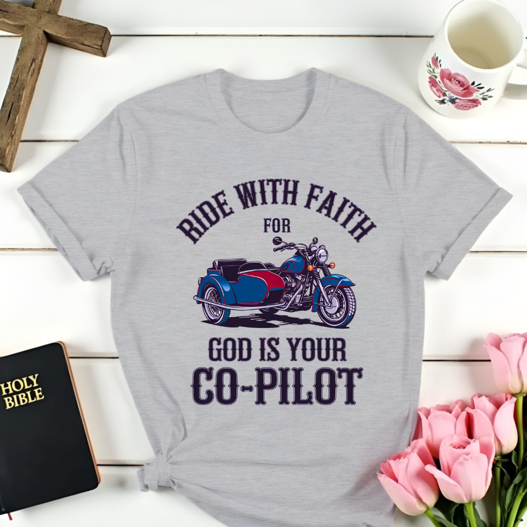 Ride With Faith Biker T-Shirt