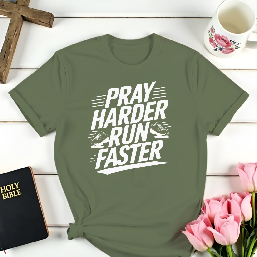 Pray Harder Run Faster T-Shirt