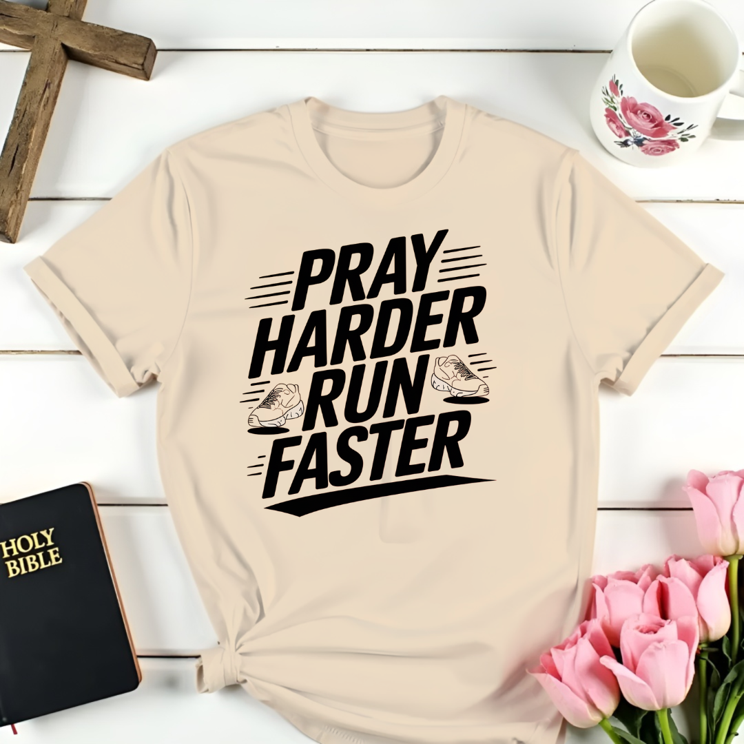 Pray Harder Run Faster T-Shirt