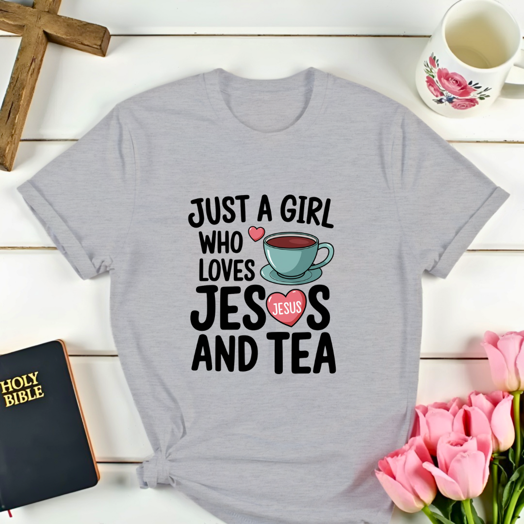 Girl Jesus And Tea T-Shirt