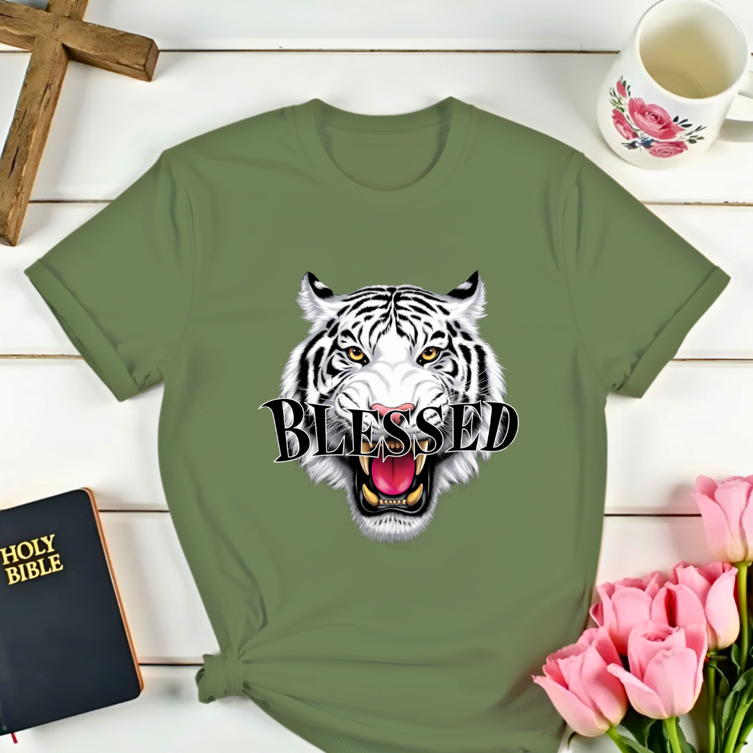 Blessed White Tiger T-Shirt