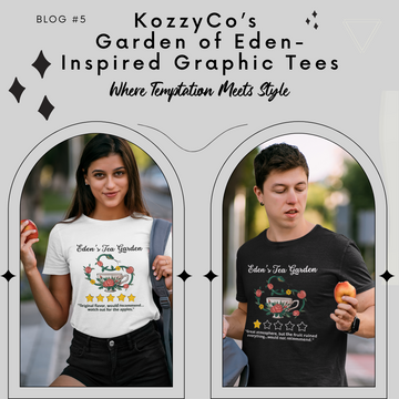 KozzyCo’s Eden-Inspired Graphic Tees: Where Temptation Meets Style
