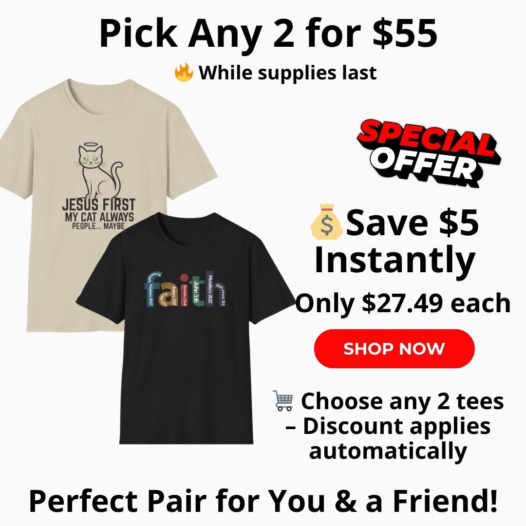 Grab Your Perfect Pair Tee Bundle – 2 for $55