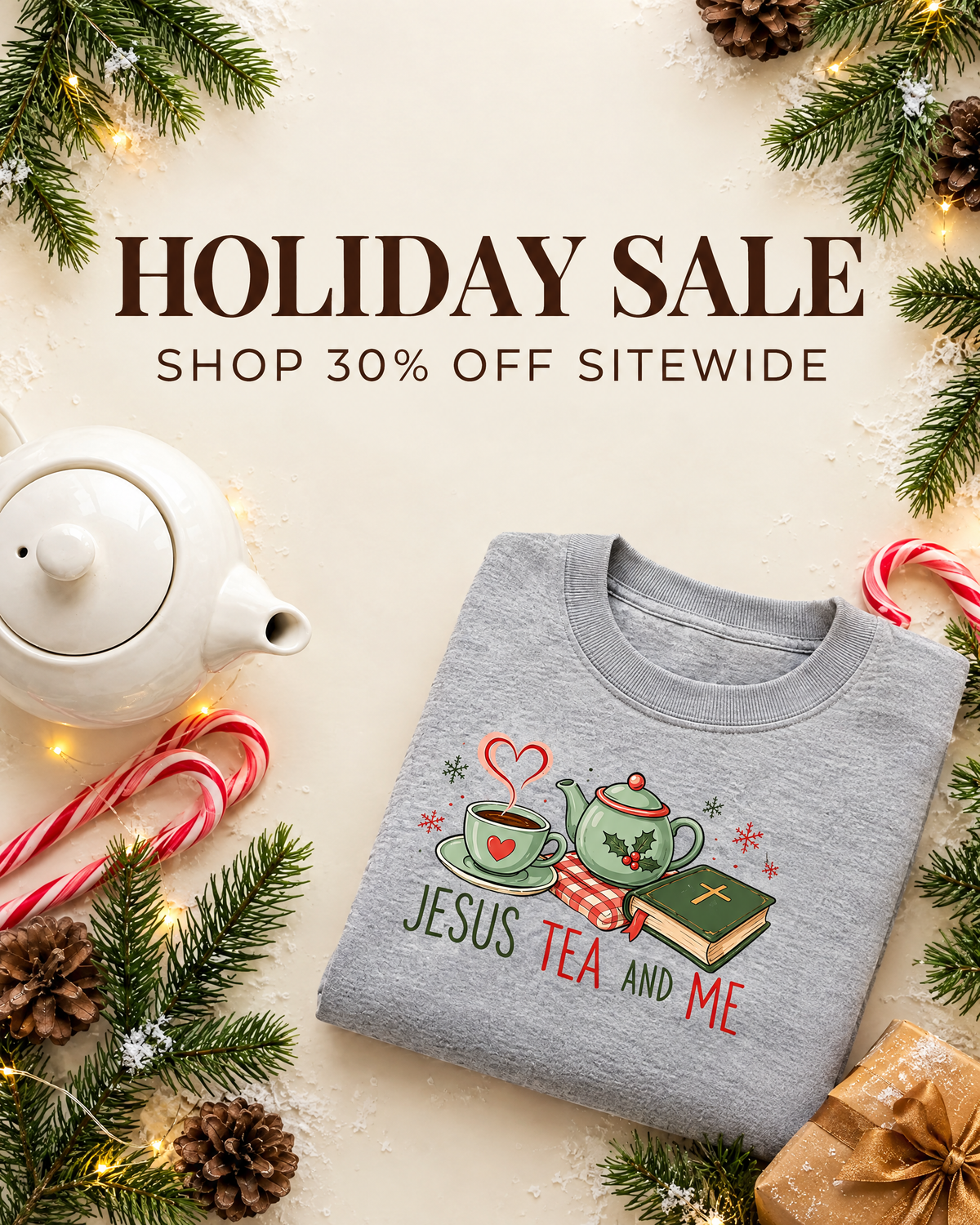 Holiday Sale, shop 30% off sitewide