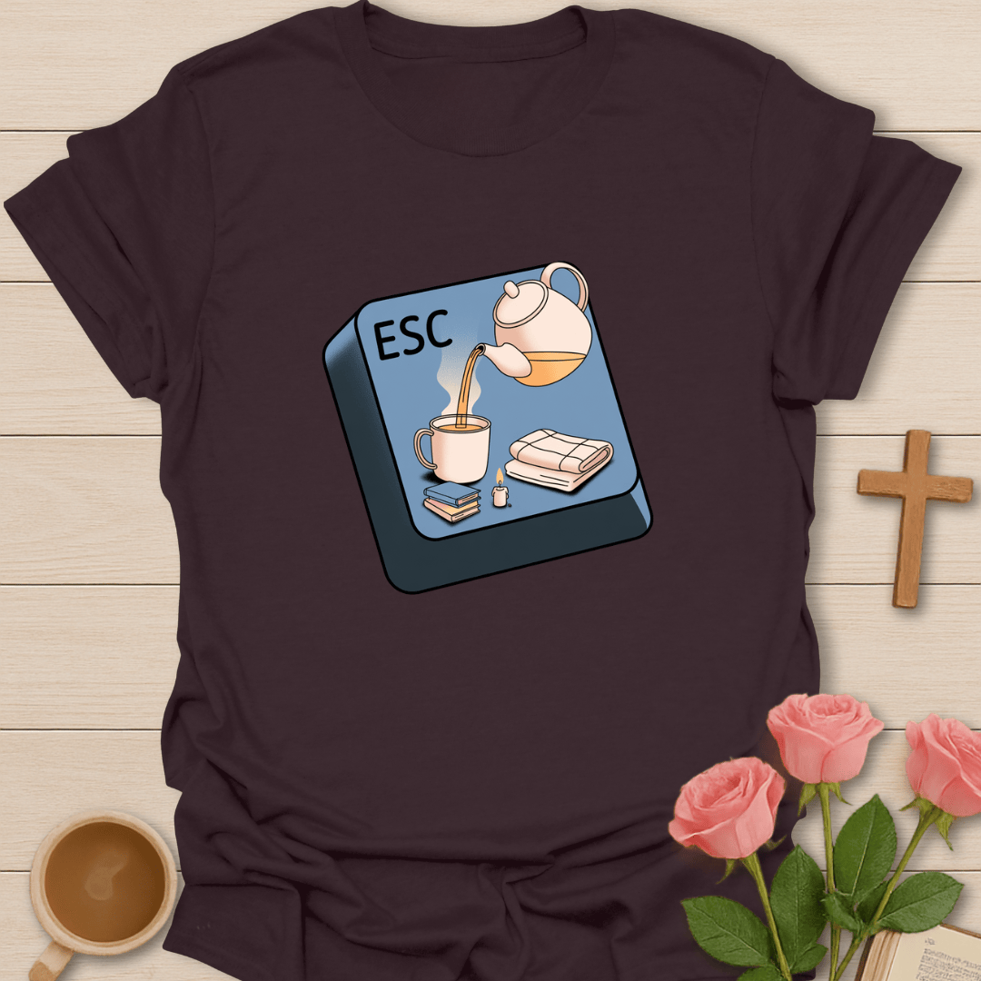 Esc Tea Button T-Shirt T-Shirt