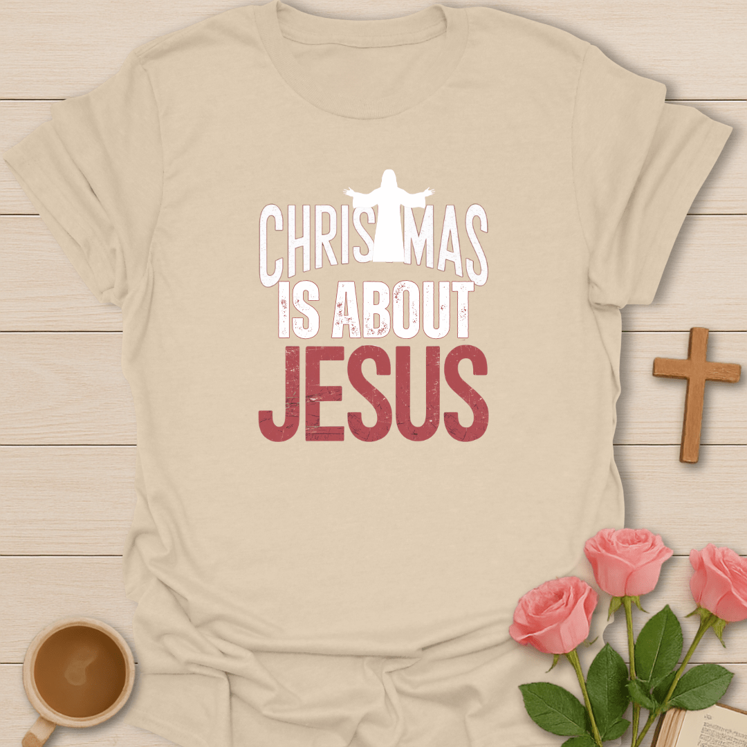 About Jesus Christmas T-Shirt T-Shirt