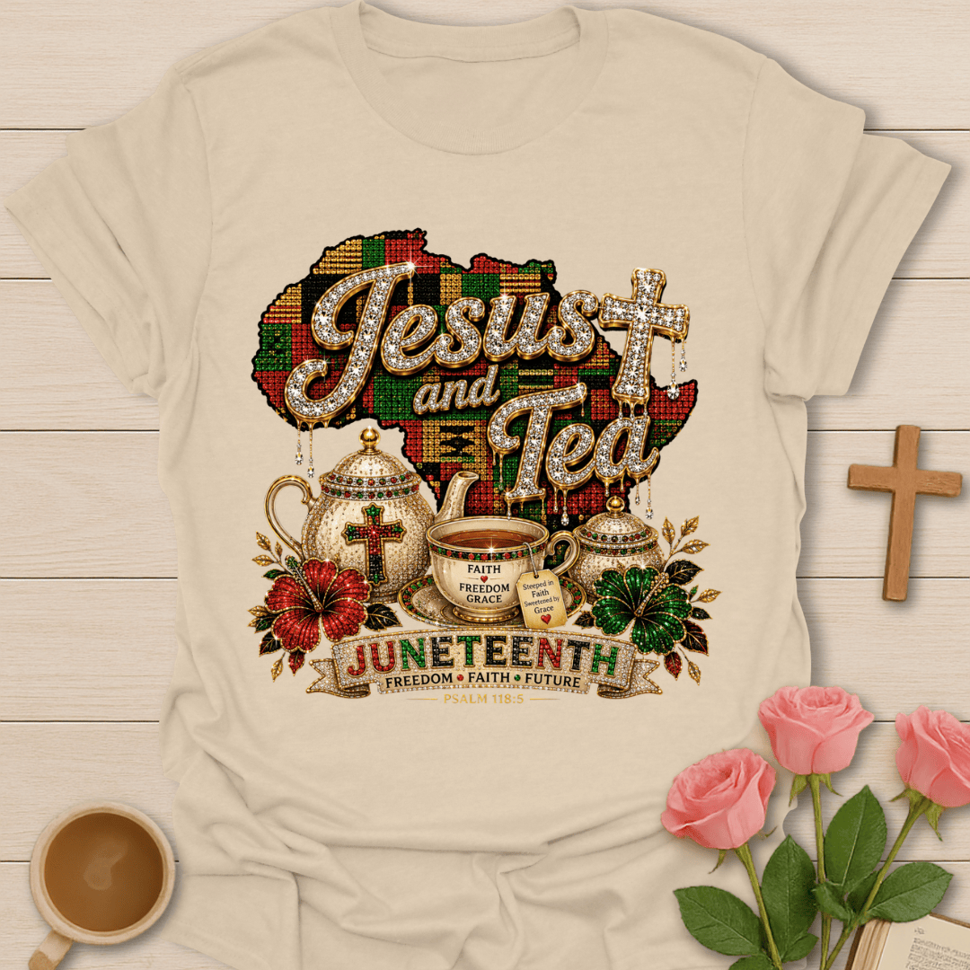Juneteenth Jesus Tea T-Shirt T-Shirt