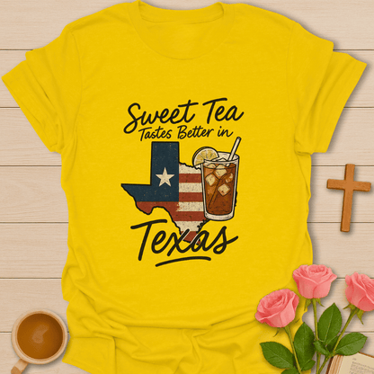 Sweet Tea In Texas T-Shirt - Kozzy Co Daisy / S