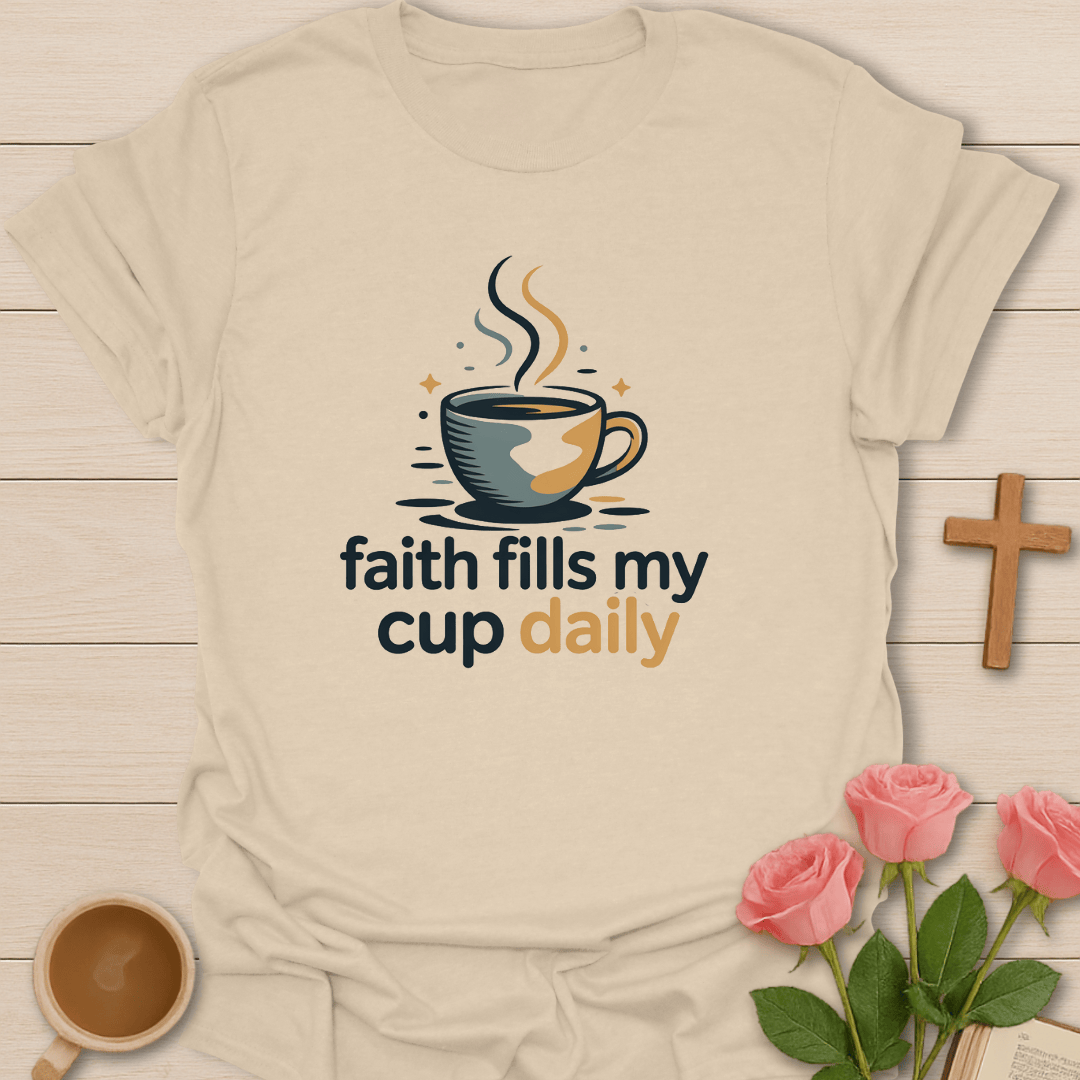 Faith Fills My Cup Daily T-Shirt
