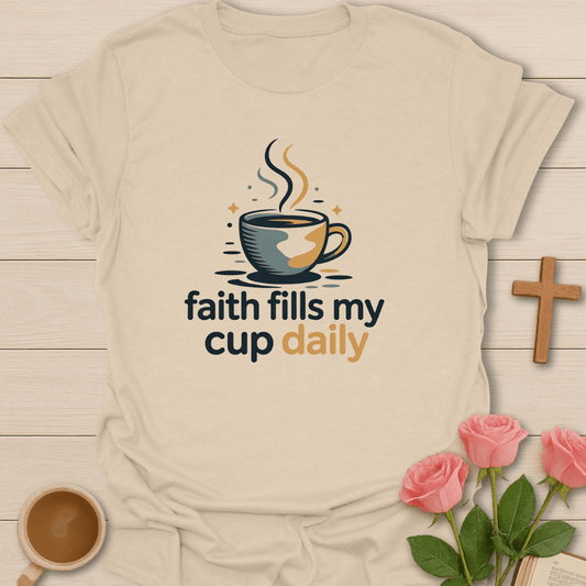 Faith Fills My Cup Daily T-Shirt
