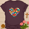 Tea Lover Heart T-Shirt T-Shirt