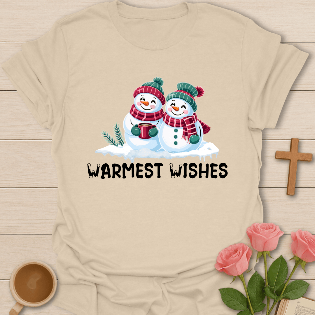Warmest Wishes Snow-Couple T-Shirt T-Shirt