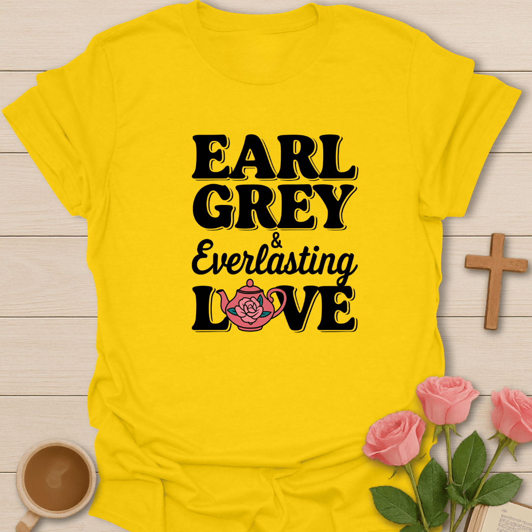 Earl Grey & Everlasting Love T-Shirt - Kozzy Co Daisy / S
