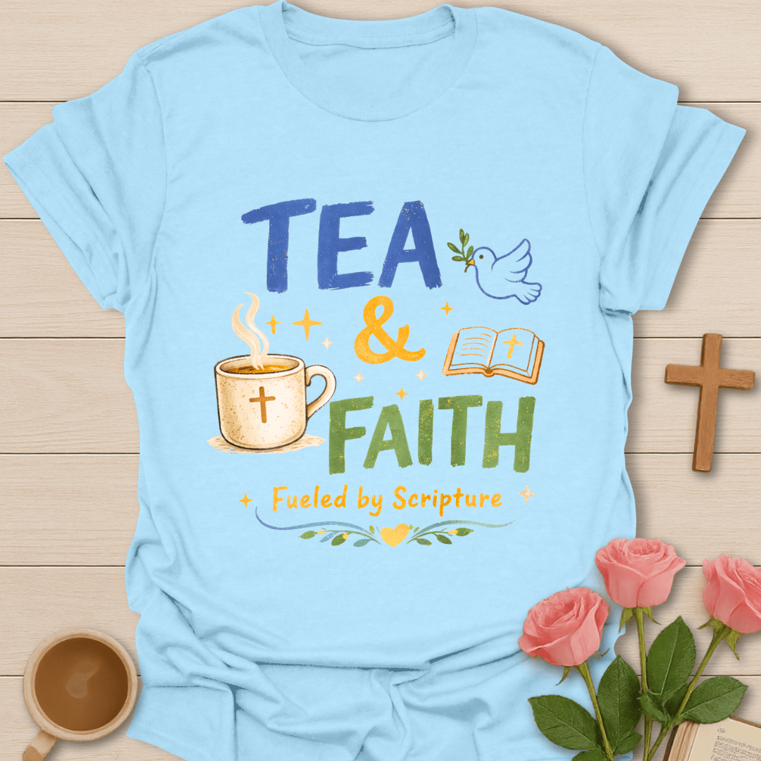 Tea & Faith: Fueled by Scripture T-Shirt T-Shirt