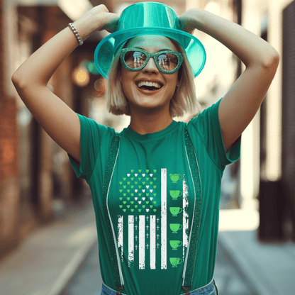 Faith & Irish Tea US Flag T-Shirt