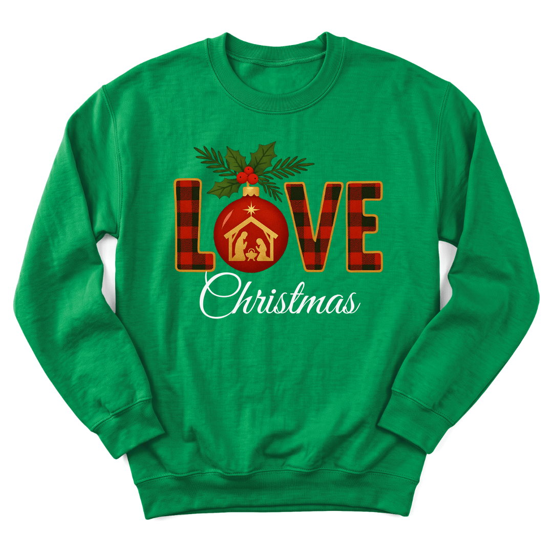 Love Christmas Nativity Sweatshirt