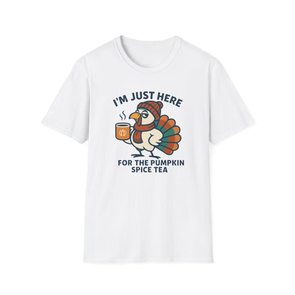 Pumpkin Spice Tea Turkey T-Shirt