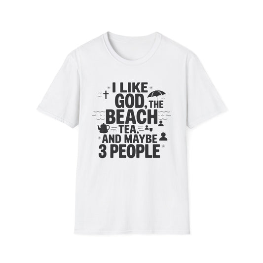 God The Beach & 3 People T-Shirt